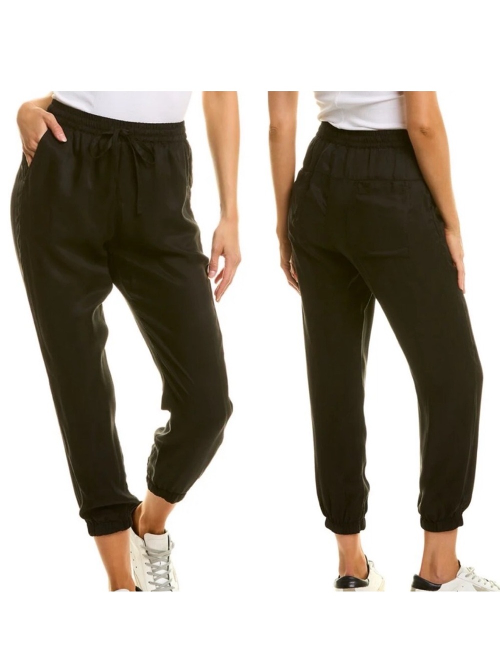 Johnny Was Black Alice Jogger Pants
